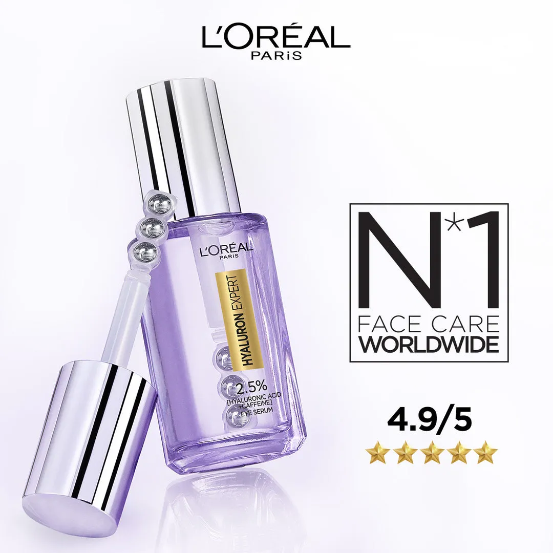 L’Oréal Paris Hyaluron Expert Eye Serum with 2.5% Hyaluronic Acid & Caffeine