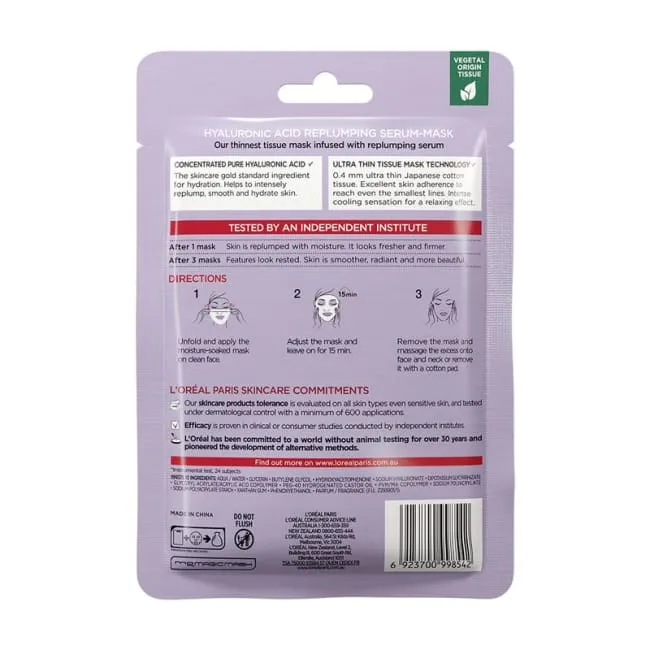 L'Oréal Paris Revitalift Filler Hyaluronic Acid Sheet Mask