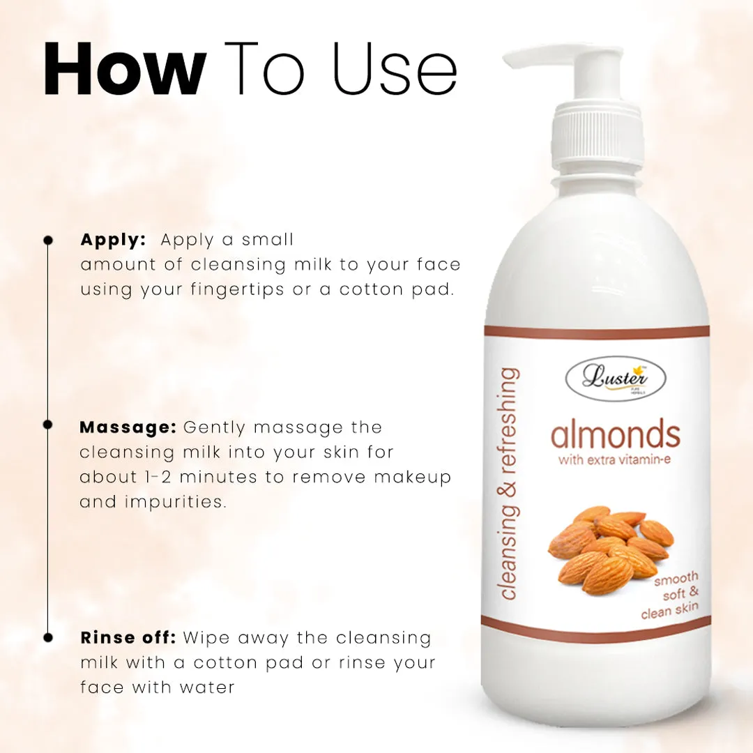 Luster Almond Nourishing Cleansing Milk - 500ml