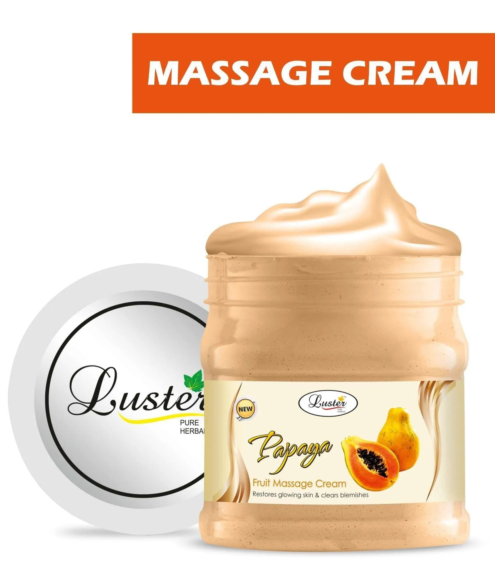 Luster Papaya Fruit Facial Massage Cream - 500ml