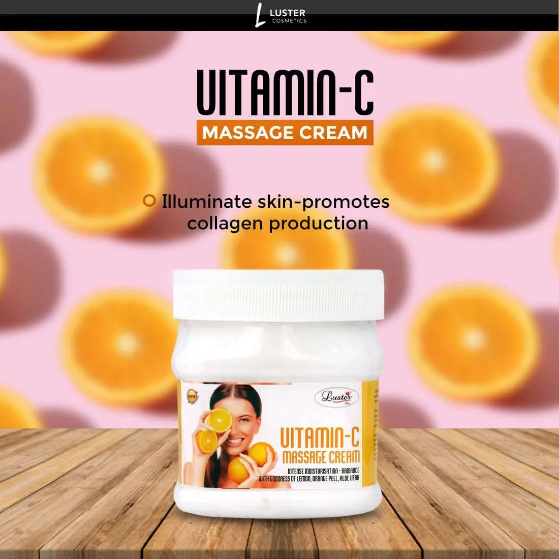 Luster Vitamin-C Massage Cream - 500ml