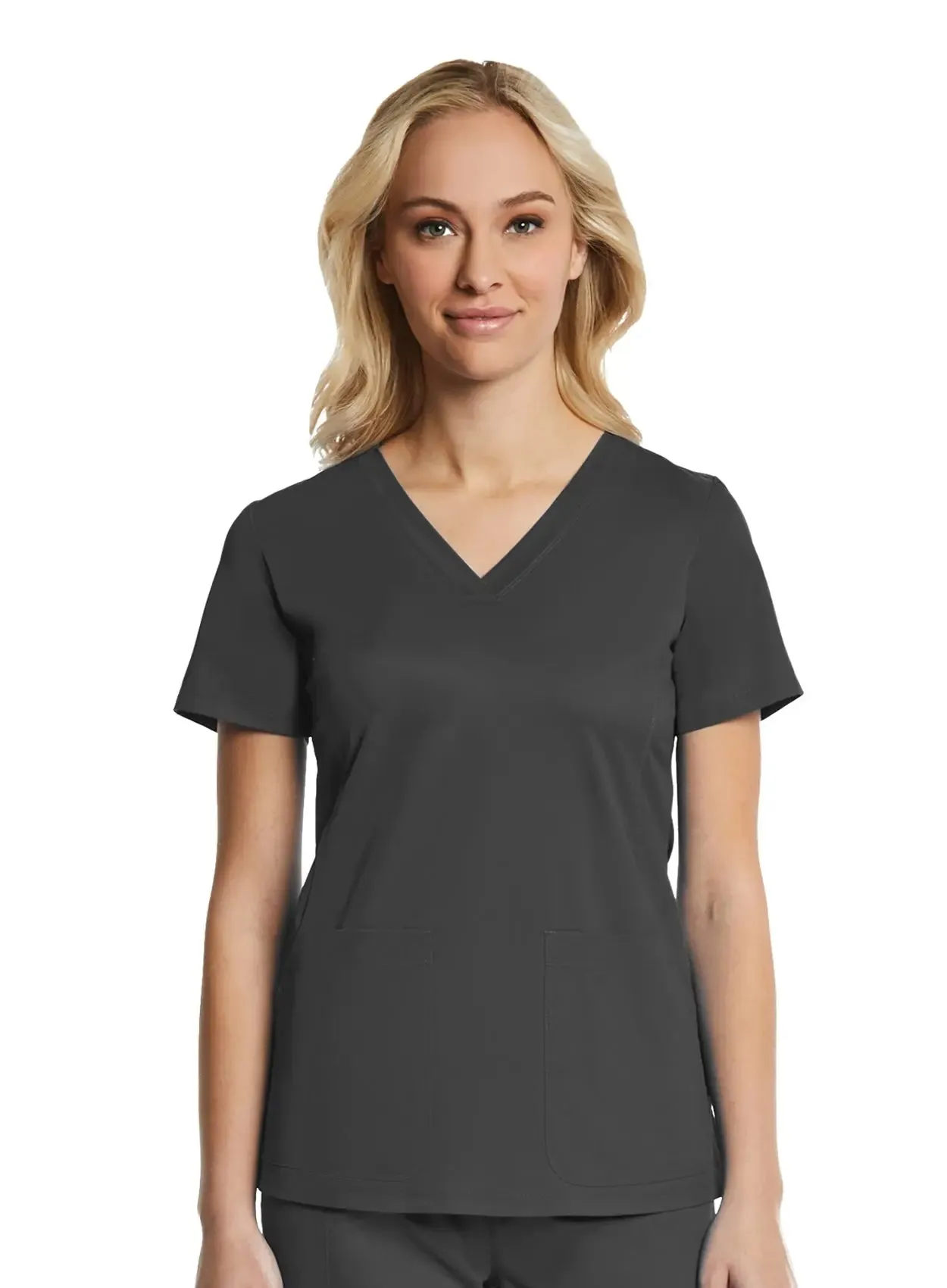 Maevn Sporty & Comfy Multi Pocket V-neck Top