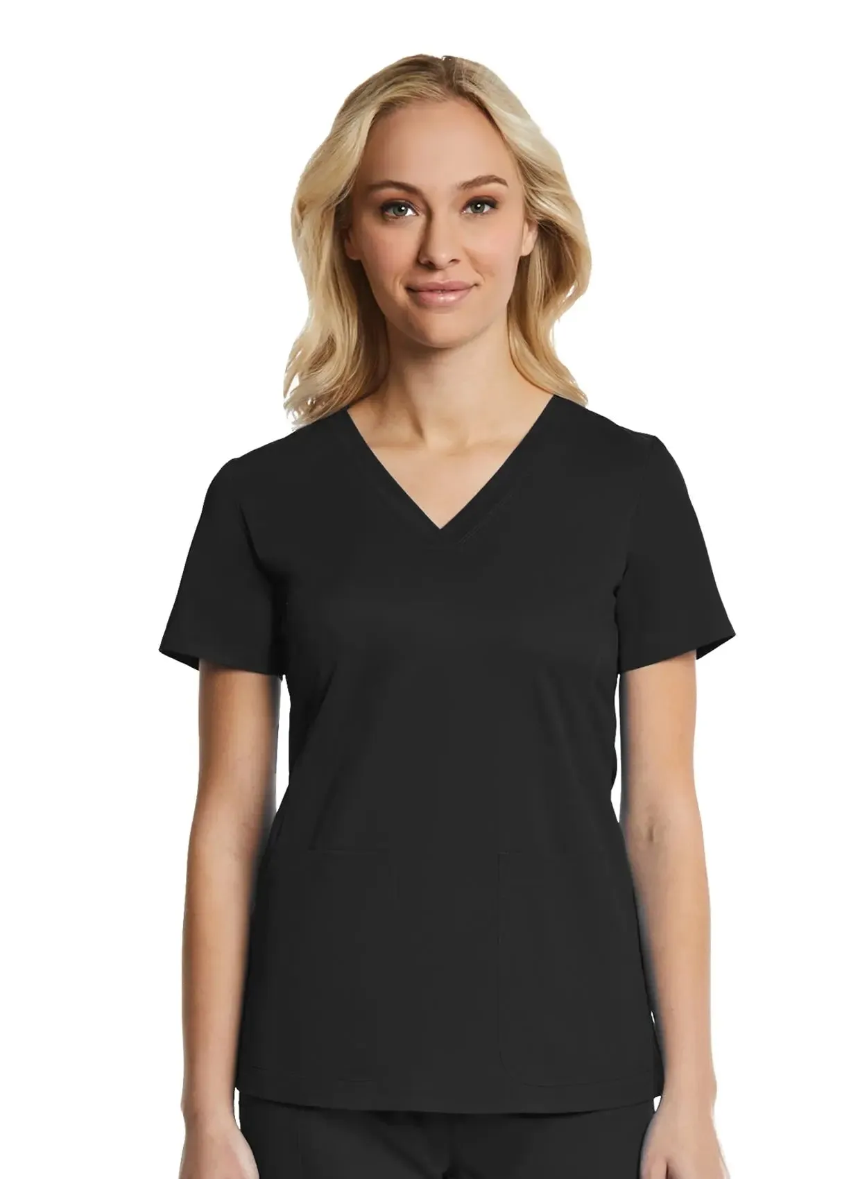 Maevn Sporty & Comfy Multi Pocket V-neck Top
