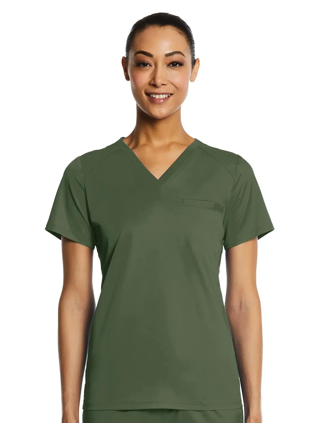 Maevn Sporty V-neck Top