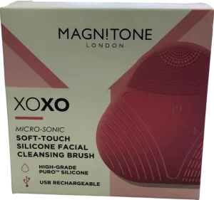 Magnitone XOXO Micro-Sonic Soft-Touch Silicone Facial Cleansing Brush