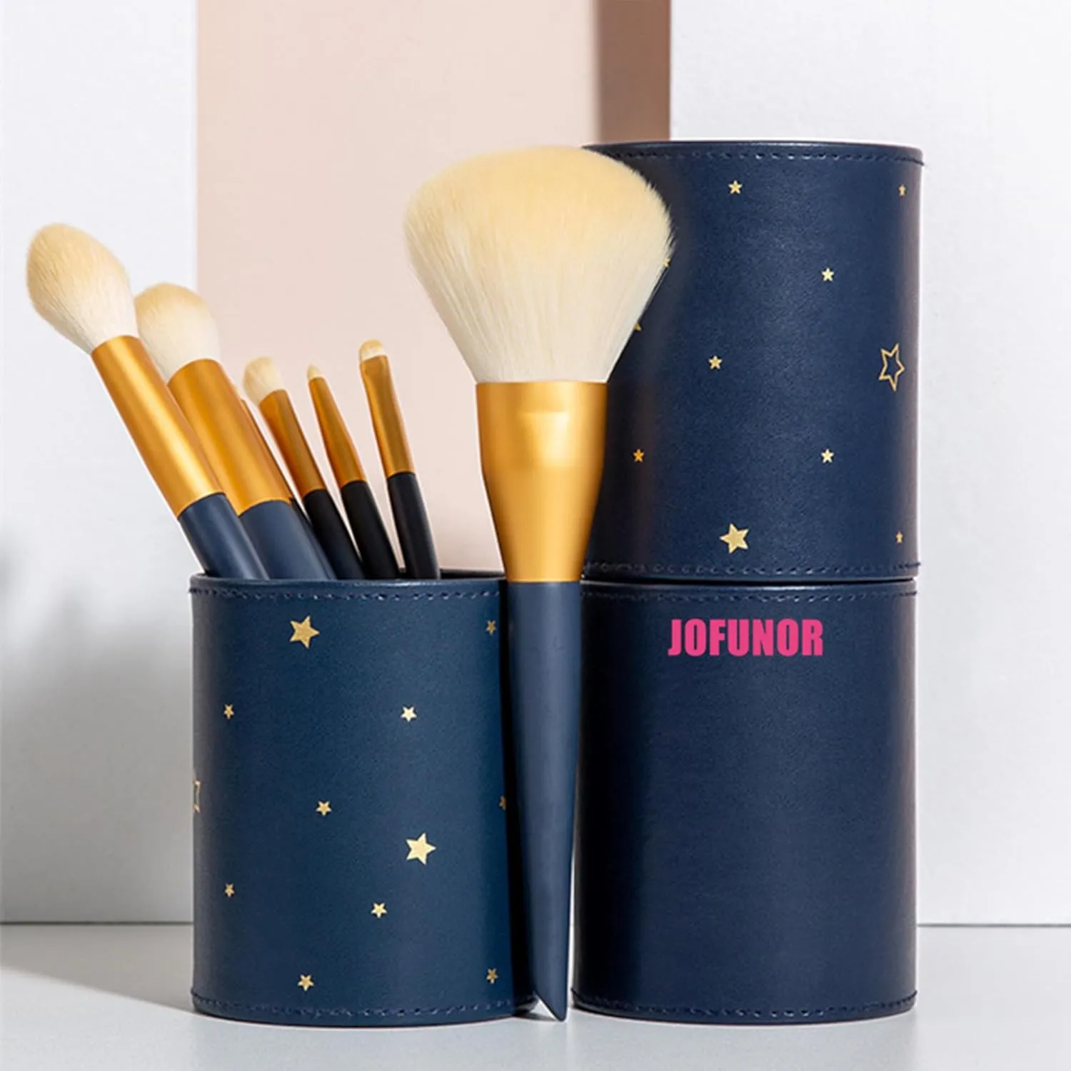 Makeup Brush Soft Hair Eyeshadow Brush Eye Blush Loose Powder Brush Eye Makeup Brush Bucket Set (Packaging A)