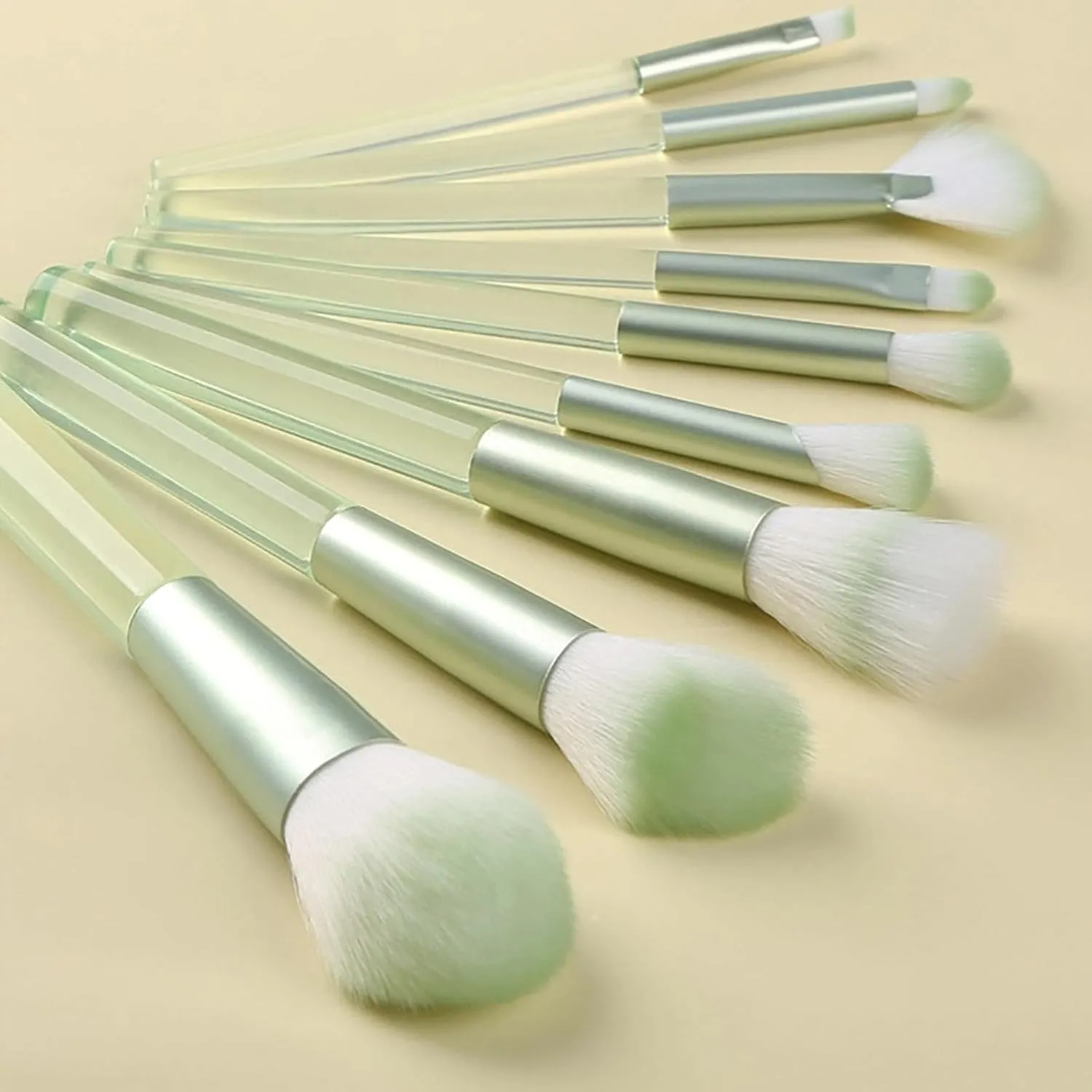 Makeup Brushes with Organizer Bag, 9 Pcs Synthetic Professional Flat Foundation Brush,Powder Eyeshadow Concealer Eyeliner Blending Contour Brushes for Makeup,Birthday Gifts for Women