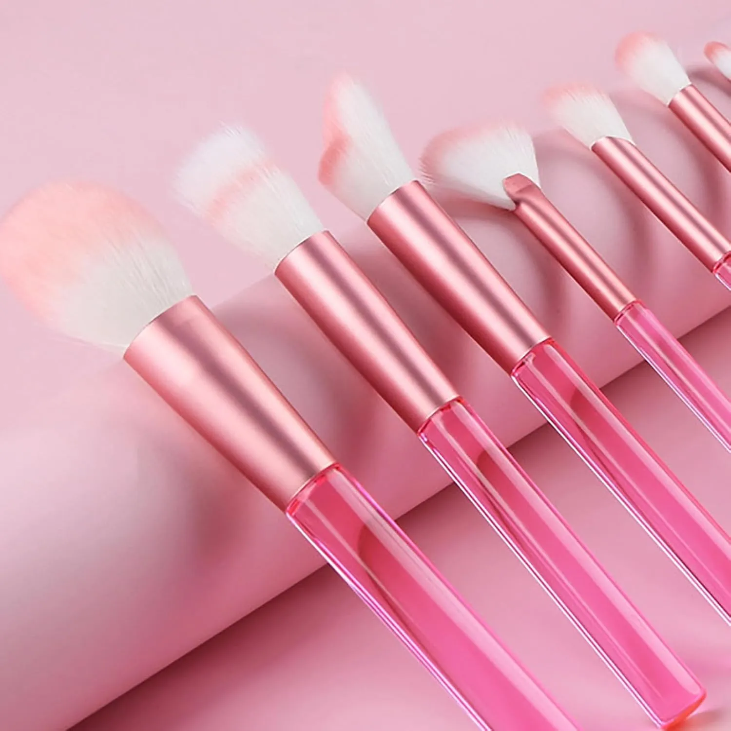 Makeup Brushes with Organizer Bag, 9 Pcs Synthetic Professional Flat Foundation Brush,Powder Eyeshadow Concealer Eyeliner Blending Contour Brushes for Makeup,Birthday Gifts for Women