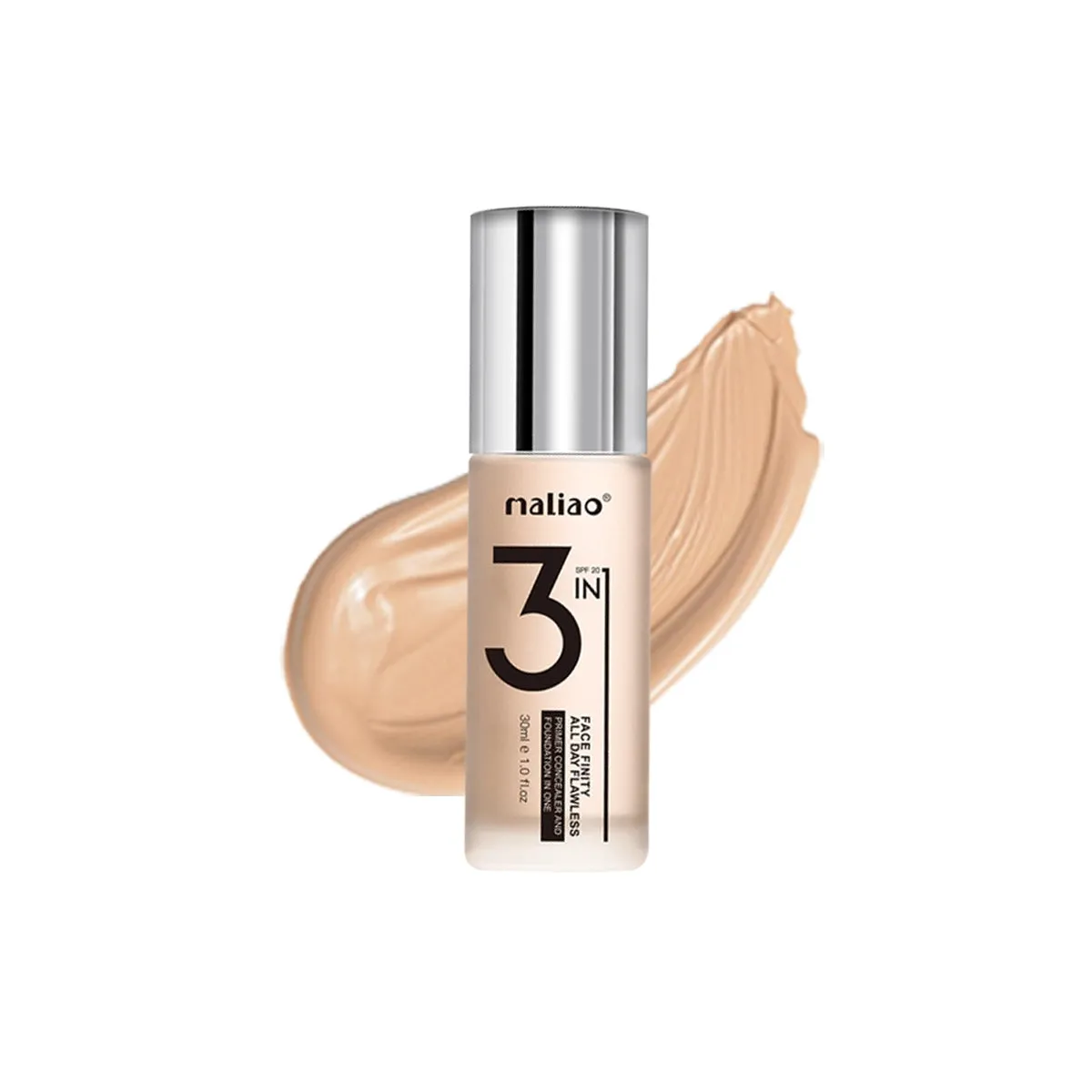 Maliao 3-IN-1 Face Finity Primer, Concealer & Foundation - Flawless All Day
