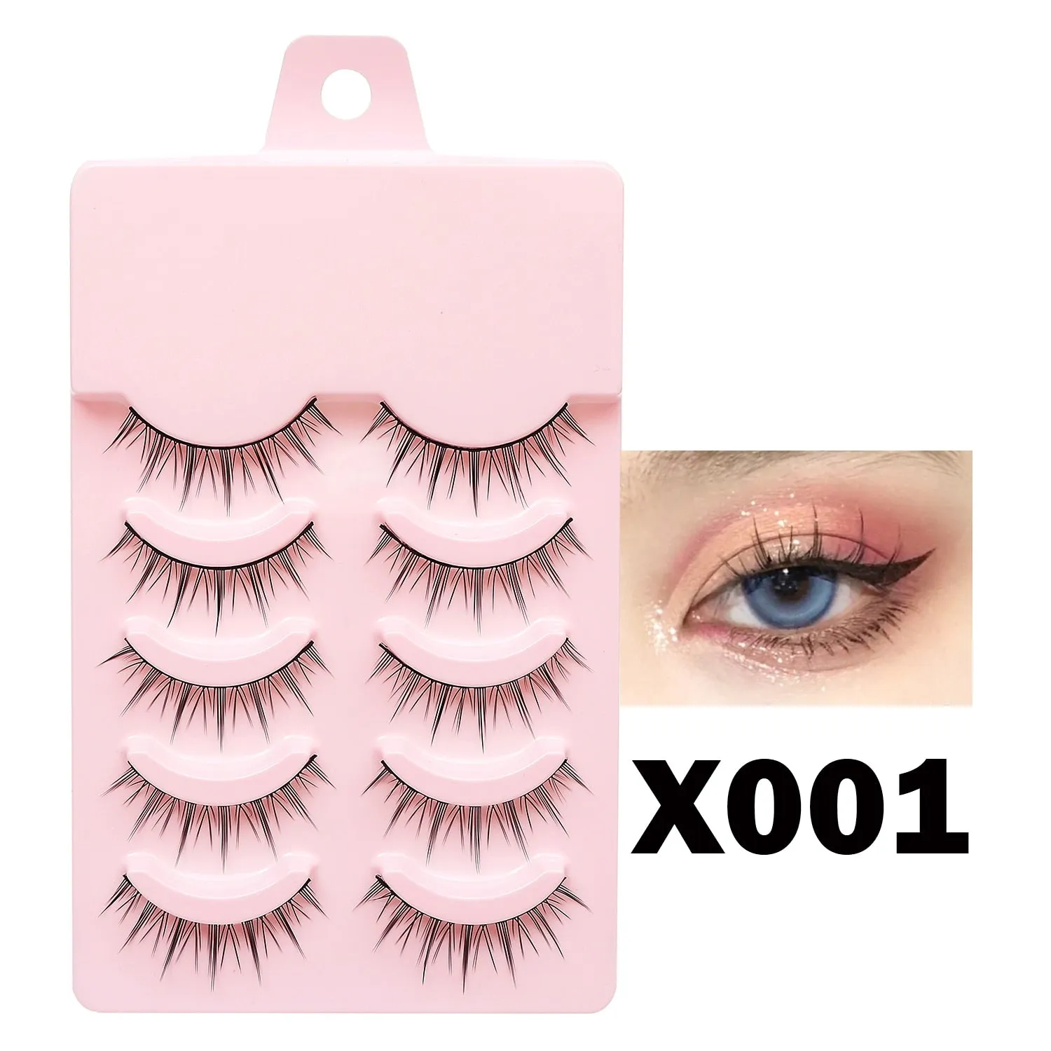 Manga Lashes Soft Natural Eyelashes Thick False Eyelashes