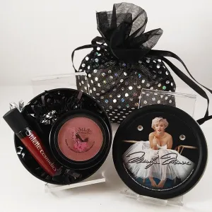 Marilyn Monroe Stash Tin with Bling bag (lip gloss and Bronzer/Blush)