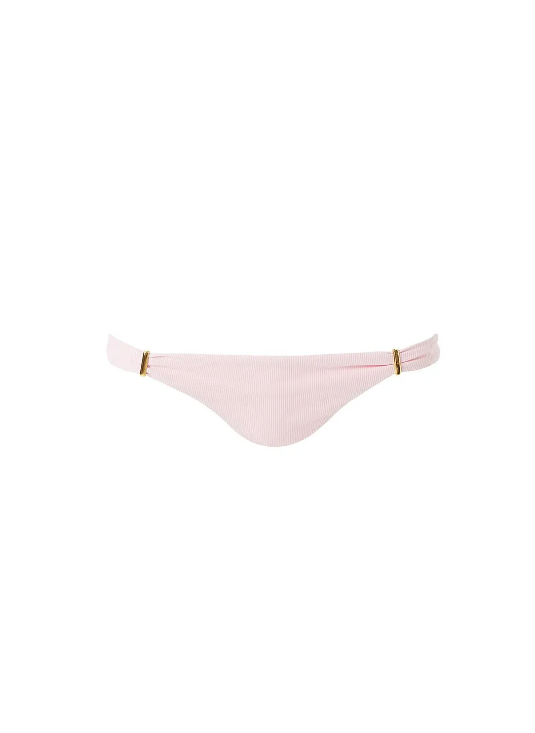 Martinique Ribbed Blush Bikini Bottom