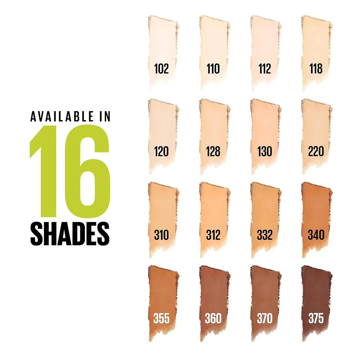 Maybelline Super Stay Up to 24HR Hybrid Powder-Foundation, Medium-to-Full Coverage Makeup, Matte Finish, 118, 1 Count