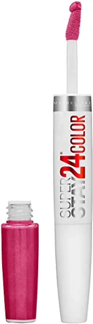 Maybelline SuperStay 24 2-Step Liquid Lipstick Makeup, Reliable Raspberry, 1 kit