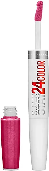 Maybelline SuperStay 24 2-Step Liquid Lipstick Makeup, Reliable Raspberry, 1 kit