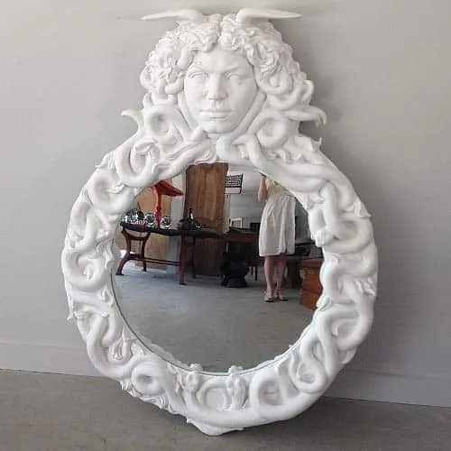 Medusa with Intertwined Serpents Mirror