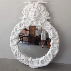 Medusa with Intertwined Serpents Mirror