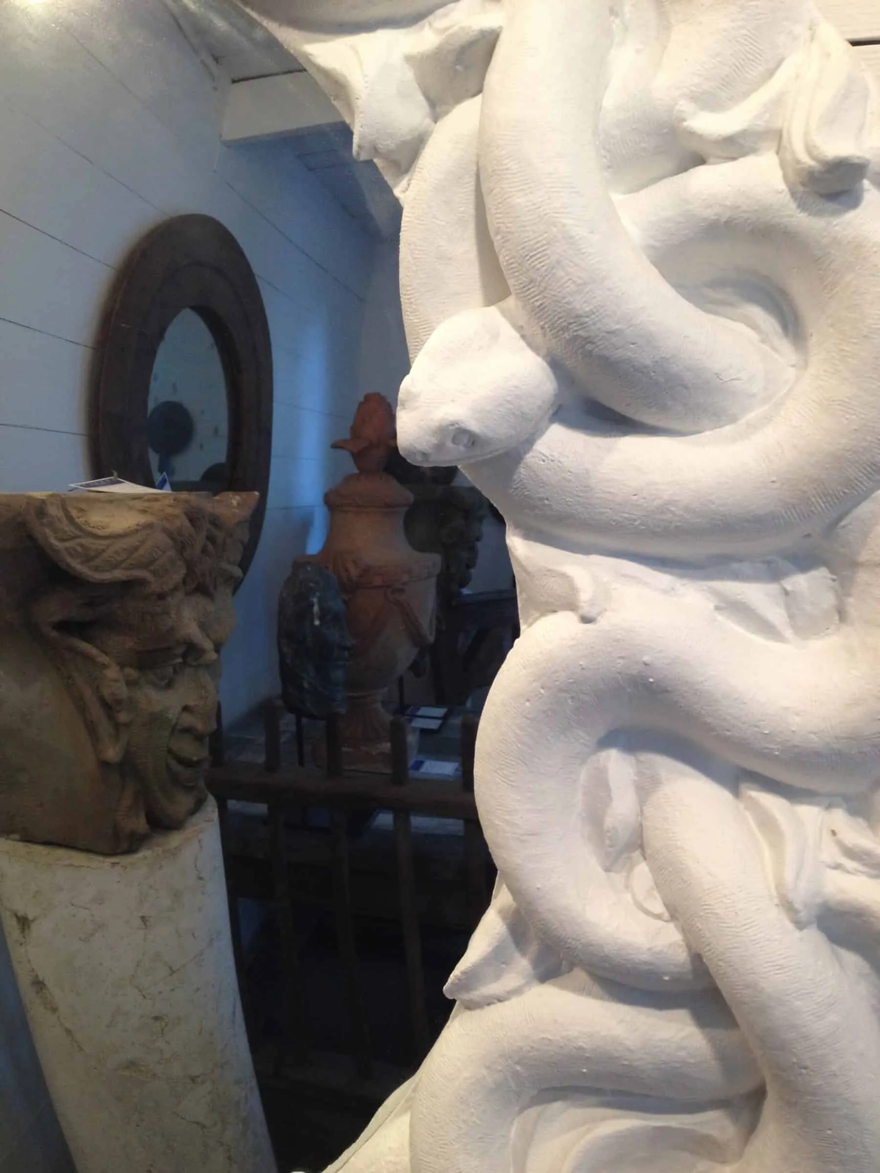 Medusa with Intertwined Serpents Mirror