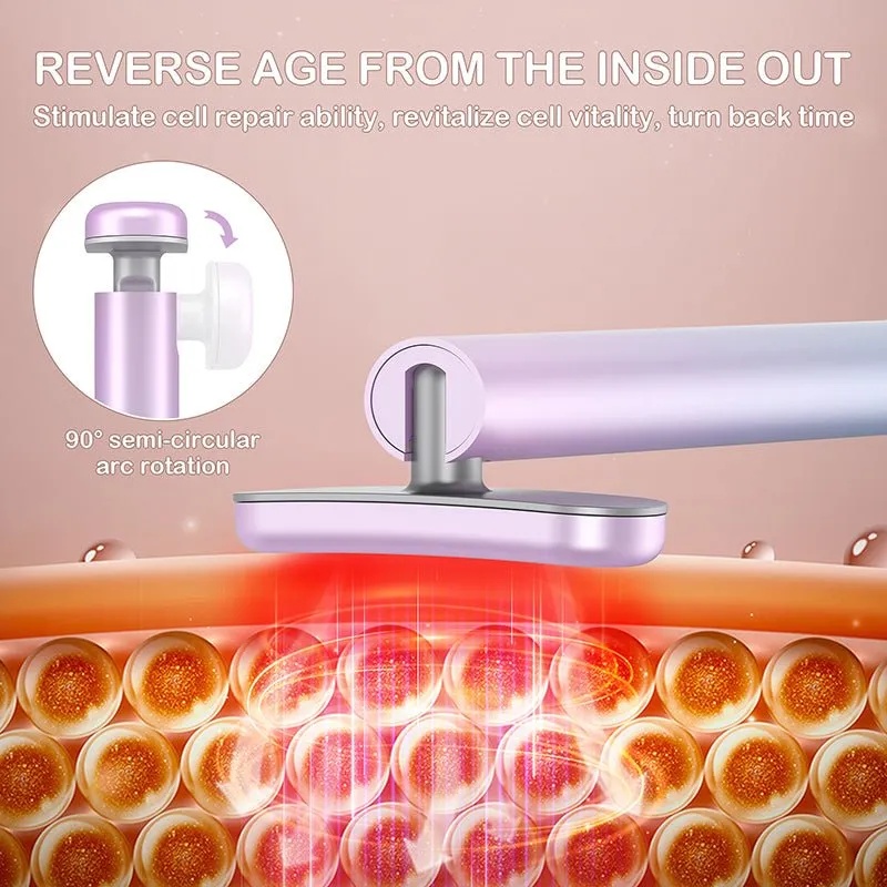 Micro-Current Eye Massager - 4 in 1 Facial Wand, Red Light Therapy for Face and Neck, Facial Massager, Reduce Wrinkles, Anti-Aging Facial Tools