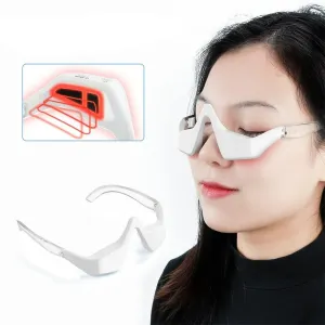 Micro-Current Pulse Eye Massager with Red Light - 3D Massager that Relieves Dark Circles, Removes Wrinkles, Anti-Ageing