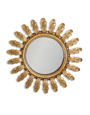 Mini Gold Sun Convex Mirror 19 cm
