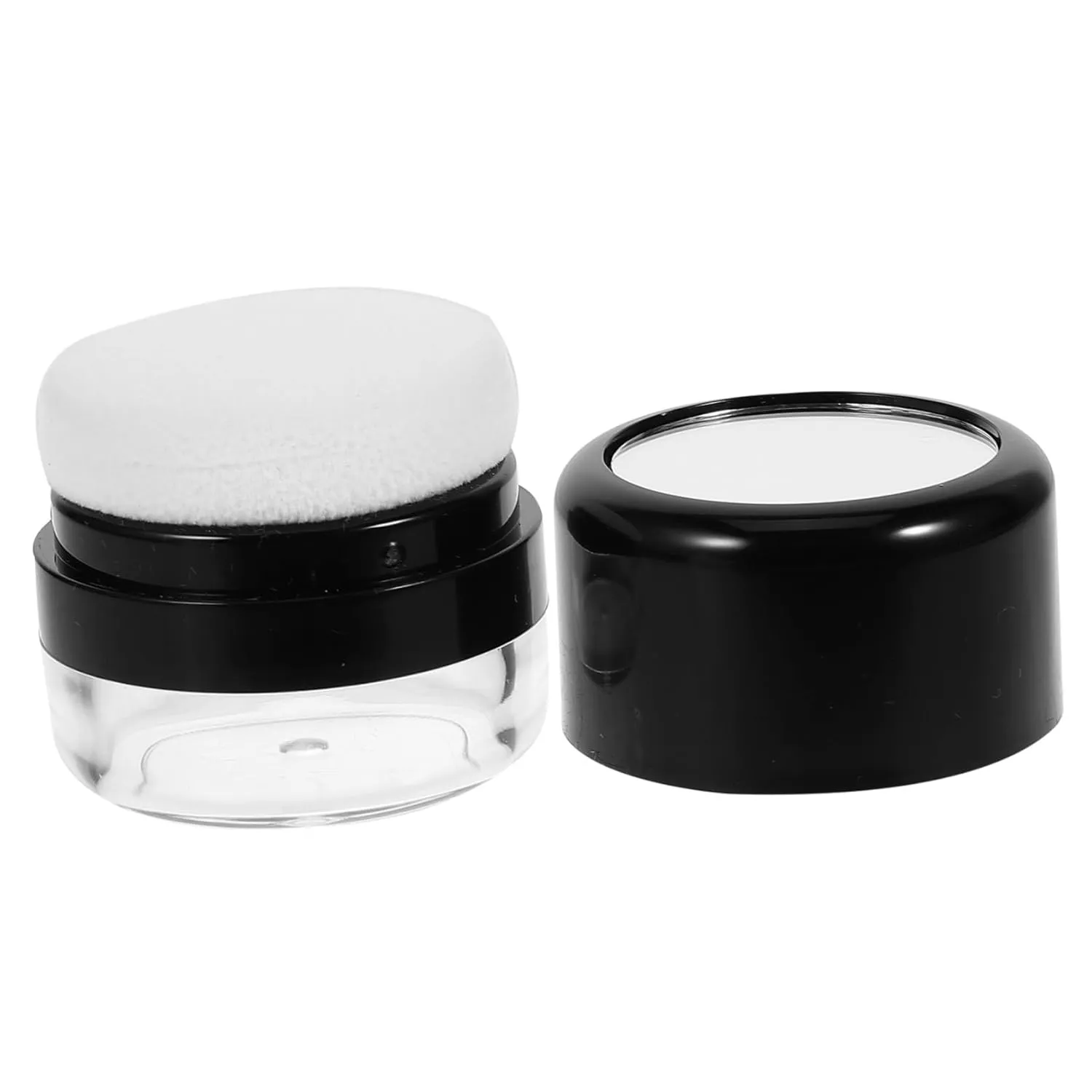 Mini Powder Container with Lids Portable Cosmetic Bottle for Loose Powder Travel-friendly Sample Jar for Women for Mixing and Sampling Cosmetics
