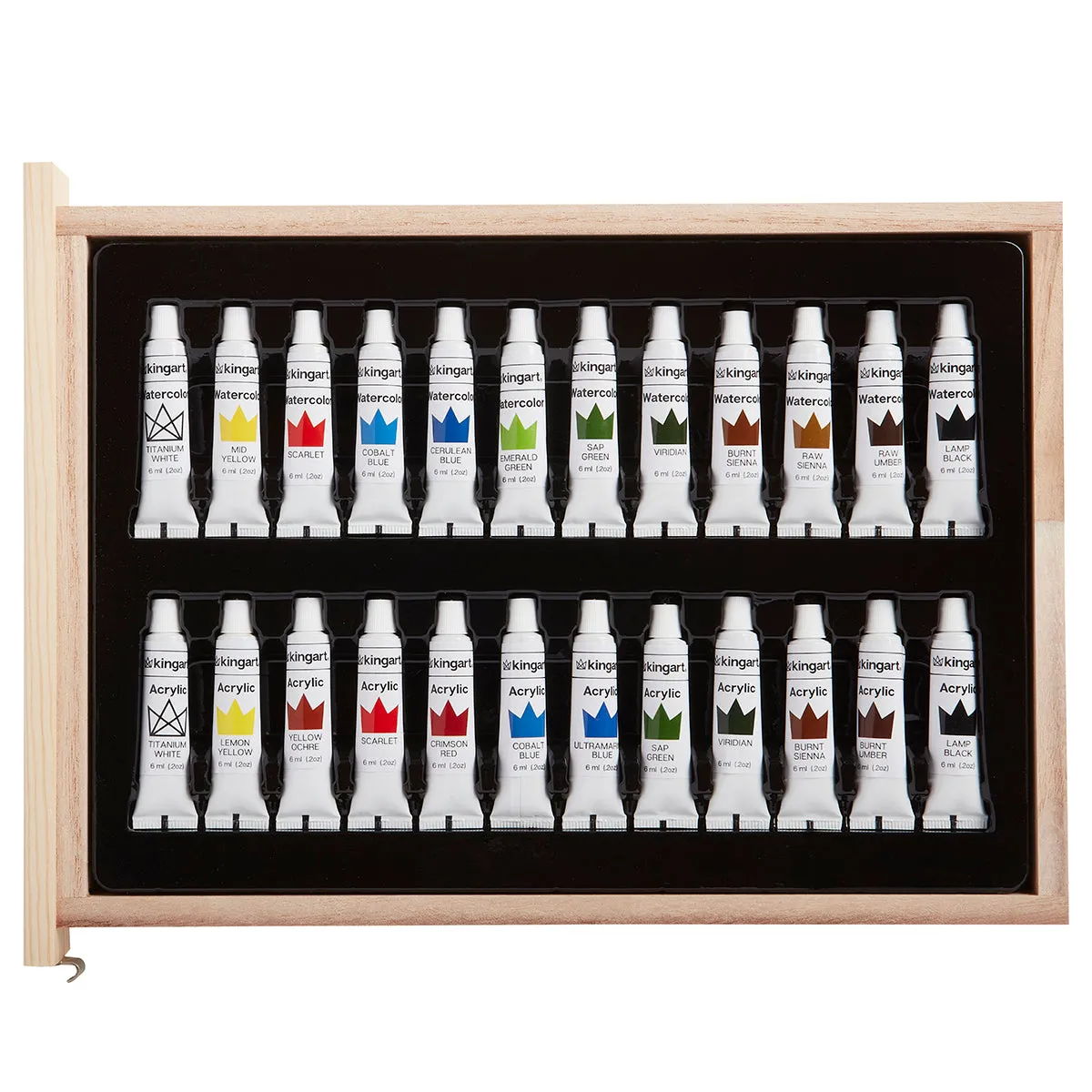 Mixed Media Art Set, Table-Top Sketchbox Easel, 105 Pcs.