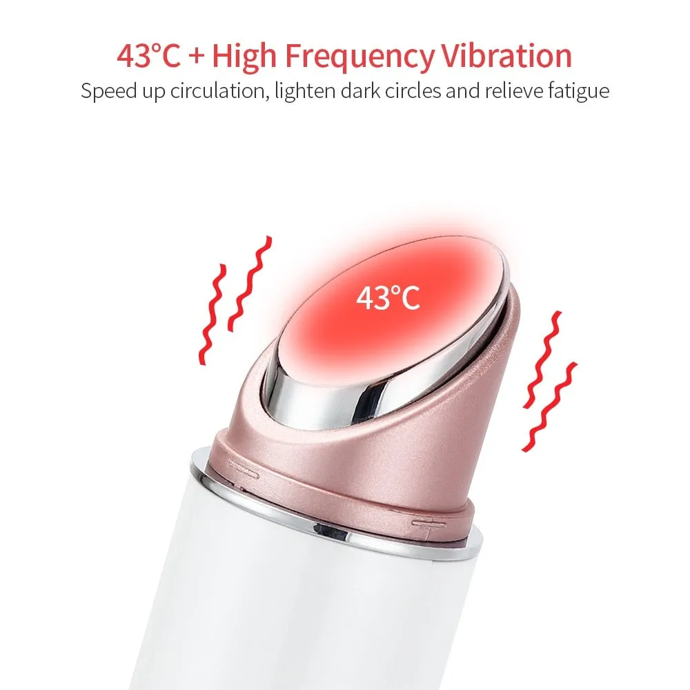 Multifunction LED Photon Therapy High Vibration EMS Heating Massage Face Eye Massager Skin Lifting Anti Wrinkle SPA Facial Tools