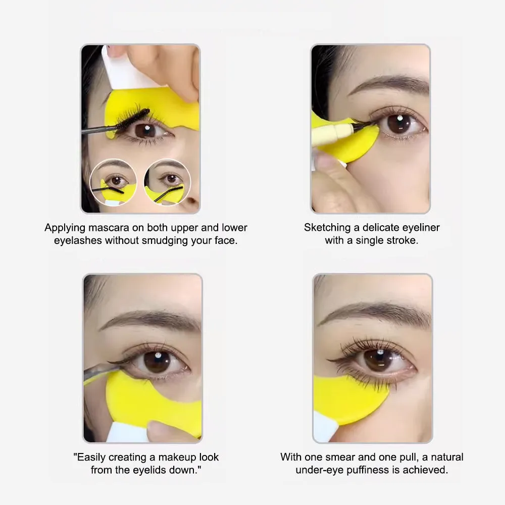Multifunctional Eye Makeup Tool For Eyeliner, Eyeshadow, Mascara, Lower Lashes Shield