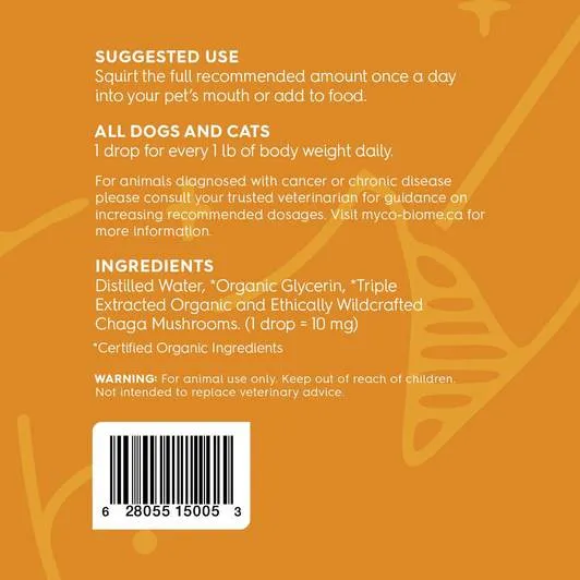 Myco - Blome Chaga Mushrooms | Liquid Triple Extract 125 ml