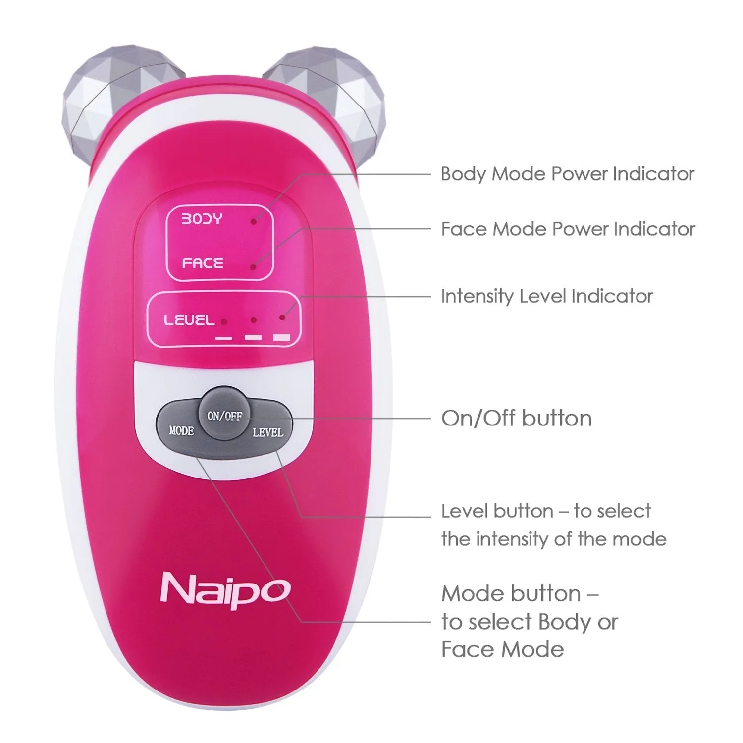 Naipo Handheld Face Massager Electric Roller