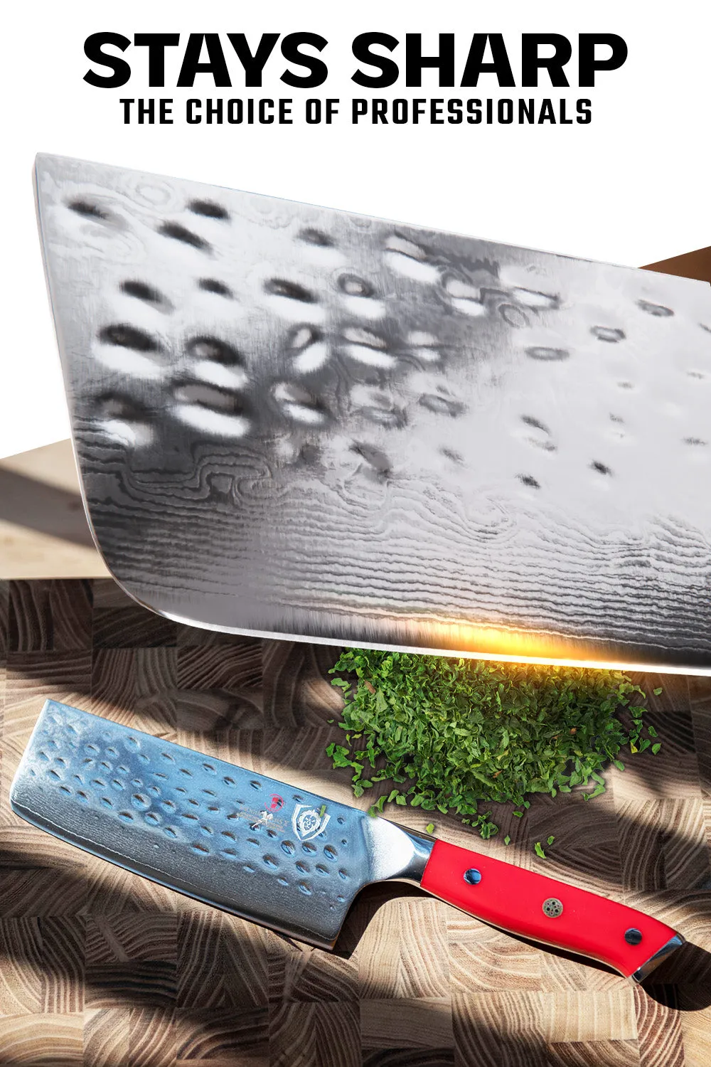 Nakiri Vegetable Knife 6" | Crimson Red ABS Handle | Shogun Series | X | Dalstrong ©