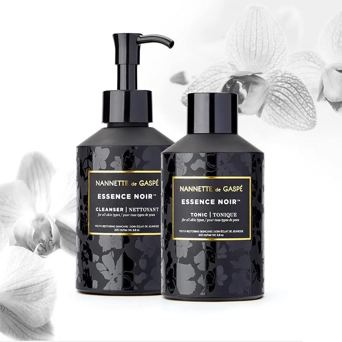 NANNETTE de GASPÉ Essence Noir Tonic Face & Neck Toner 200 mL / 6.8 Fl Oz