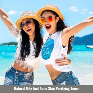 Natural Oily And Acne Skin Purifying Toner With AHA And Tea Tree Oil