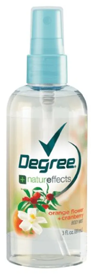 Nature effects Orange Flower   Cranberry Body Mist by Degree 3 FL. OZ