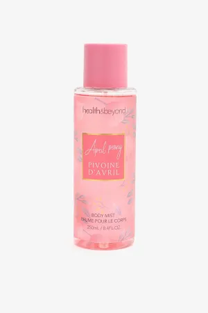 New Health & Beyond April Peony Body Mist, Scented body mist.  250 ml