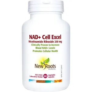New Roots NAD  Cell Excel 250mg 60s