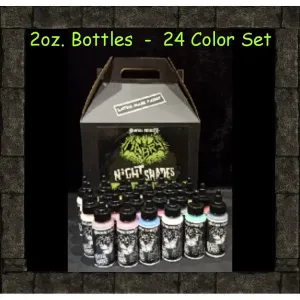 NIGHT SHADES Rubber Mask Paint - 2 oz SET