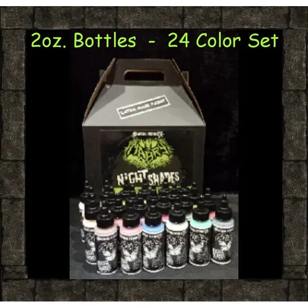 NIGHT SHADES Rubber Mask Paint - 2 oz SET