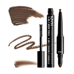 NYX 3-In-1 Brow Pencil - Espresso