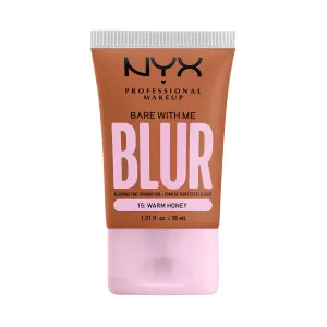 NYX PROFESSIONAL MAKEUP, Bare With Me, Tint Foundation, Medium buildable coverage, 12h hydration, Lightweight matte finish - 15 WARM HONEY