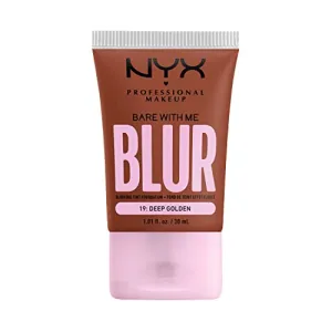 NYX PROFESSIONAL MAKEUP, Bare With Me, Tint Foundation, Medium buildable coverage, 12h hydration, Lightweight matte finish - 19 DEEP GOLDEN