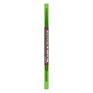 NYX Professional Makeup Blade & Shade, Dual Edged Brow Pencil, Up to 16HR wear, Smooth-glide pigment, Smudge & Transfer Resistant, Shade: Brunette