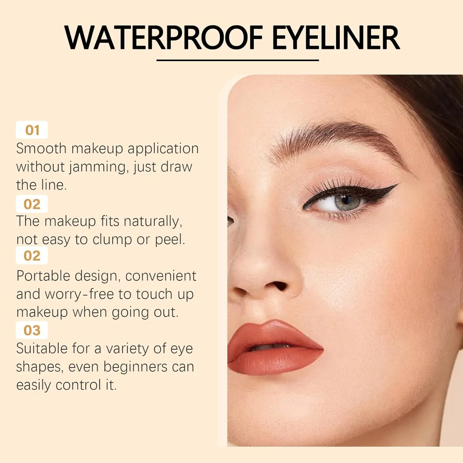 Occasionalous Eyeliner, Occasionals Eyeliner, Occasionals Waterproof Eyeliners, Occasionalous Eye Liner, 24 Hr Waterproof Eyeliners Duo Sharpenable Eye Pencil, Long-Lasting Eye Makeup (2pcsGraphite)