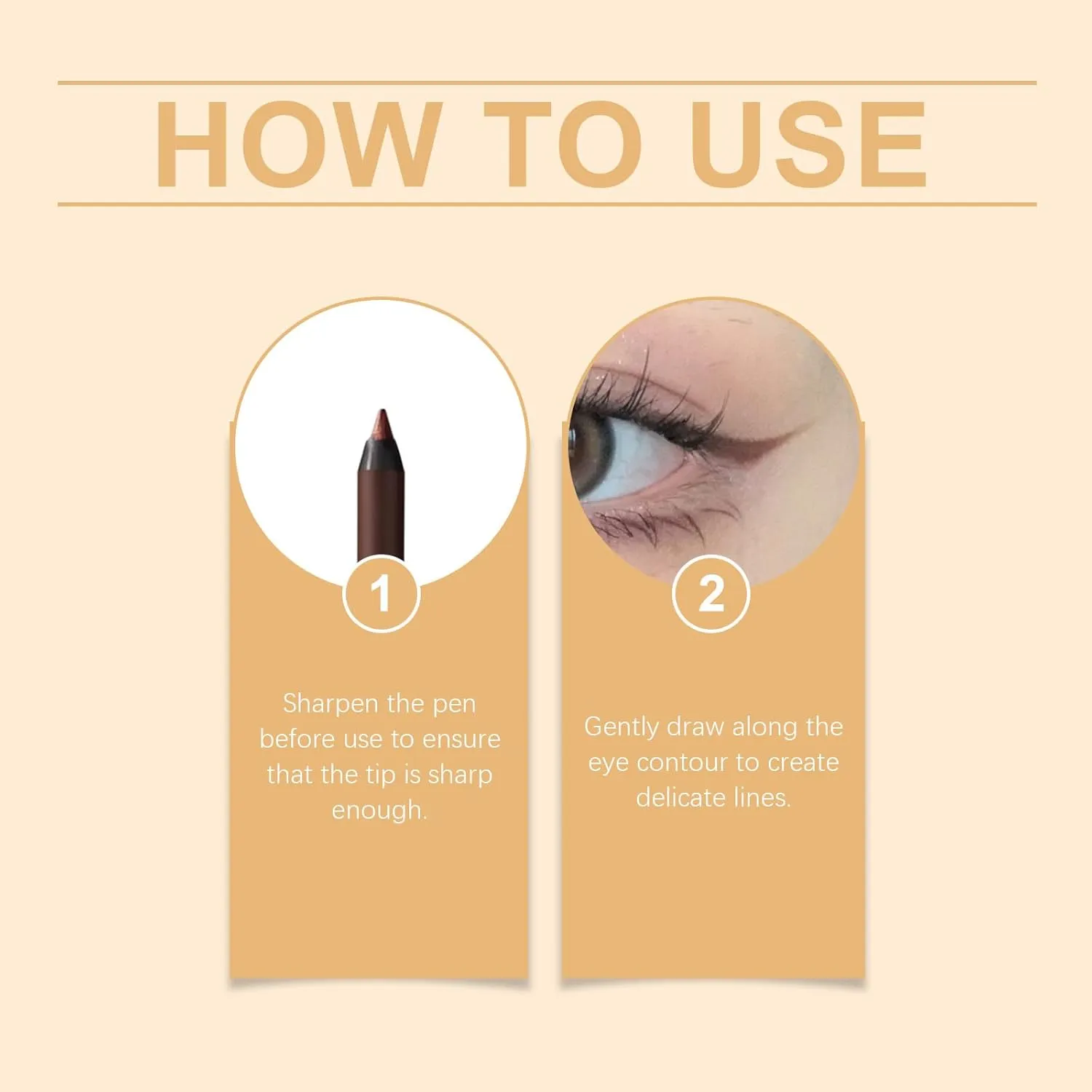 Occasionalous Eyeliner, Occasionals Eyeliner, Occasionals Waterproof Eyeliners, Occasionalous Eye Liner, 24 Hr Waterproof Eyeliners Duo Sharpenable Eye Pencil, Long-Lasting Eye Makeup (2pcsGraphite)