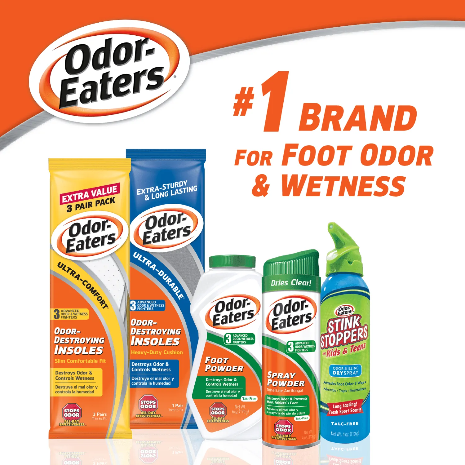 Odor Eaters Ultra Comfort Foot Odor Insoles, 3 Pairs