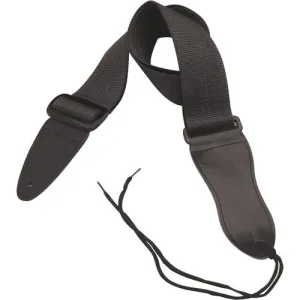 On-Stage GSA10BK Guitar Strap w/ Leather Ends