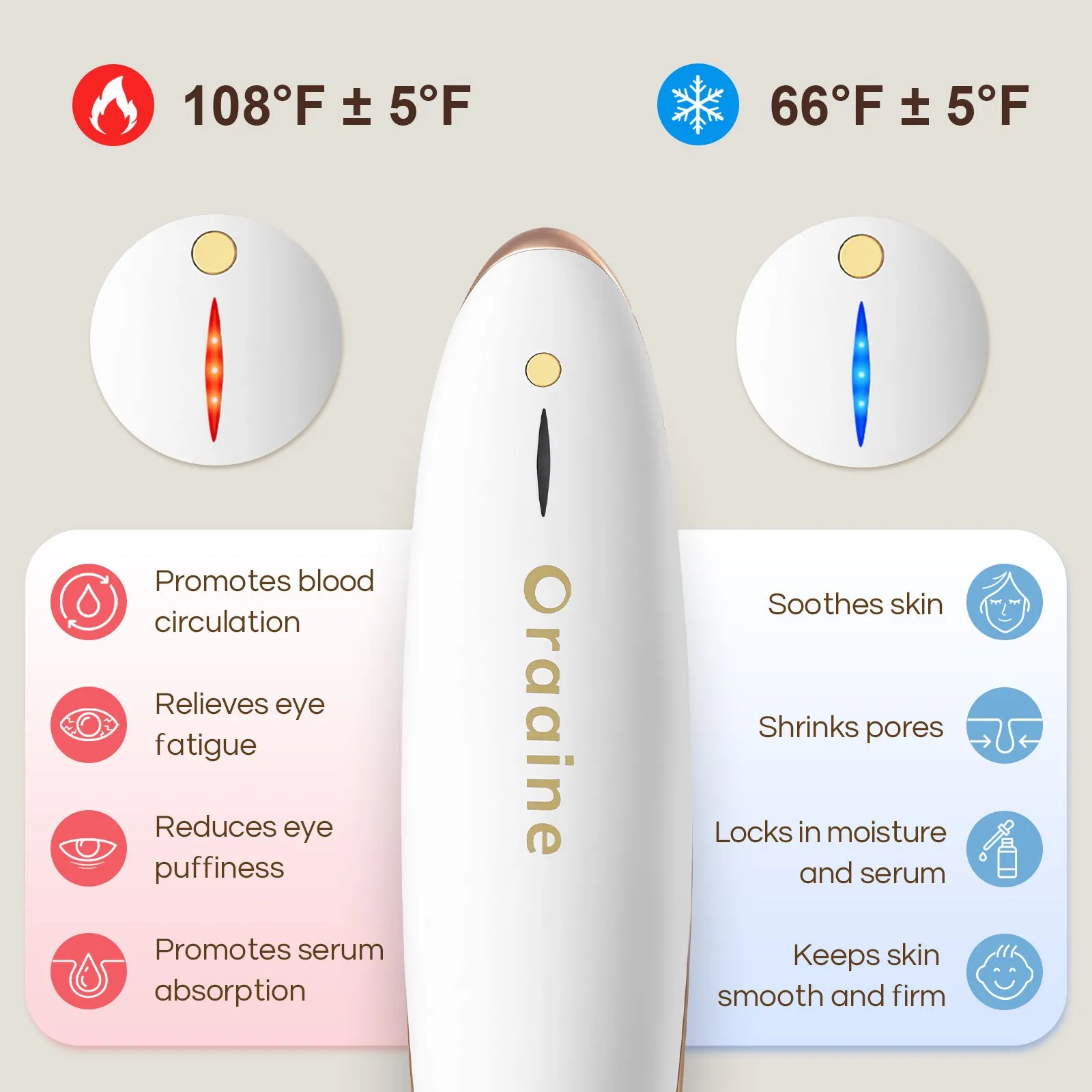 Oraaine ANTI-AGING EYE MASSAGER WAND