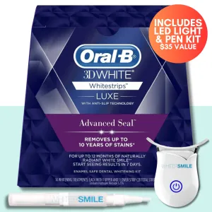 Oral B Whitestrips LUXE 5.25% HP Kit   LED Light & Top Up Pen