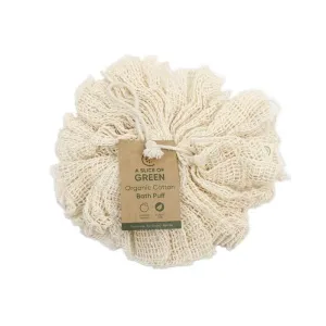 Organic Cotton Shower   Bath Puff